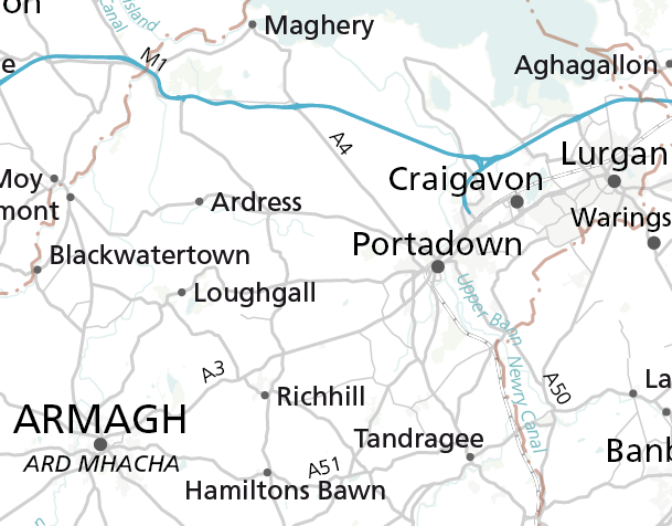 Ireland map v2 Armagh example