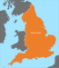 Map of England outline preview
