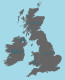 Editable vector outline map of British Isles preview