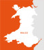 Editable vector map of Wales preview