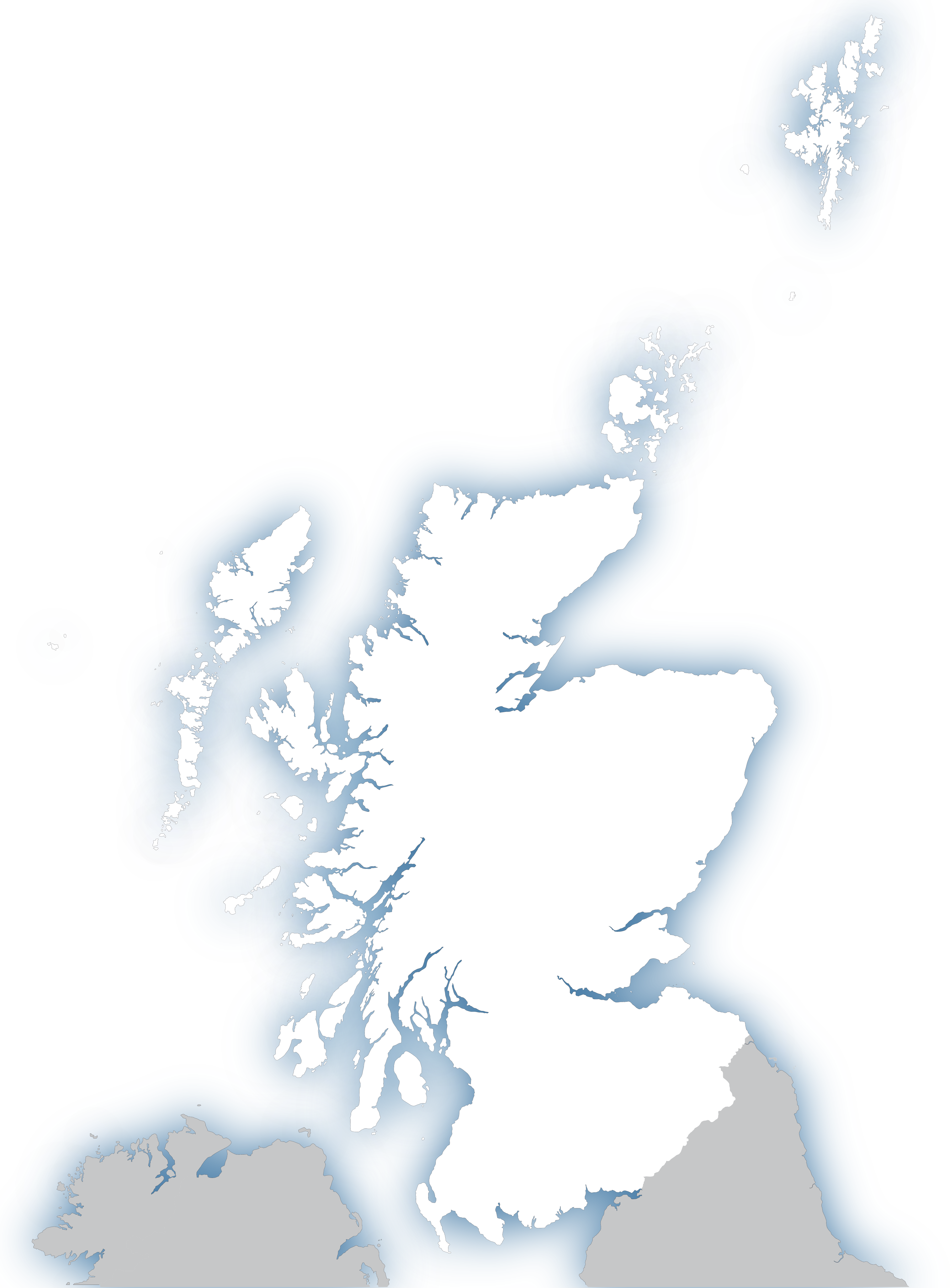 Scotland outline map - royalty free editable vector map - Maproom