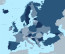 Map of Europe with country outlines preview