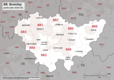 BR postcode districts map preview