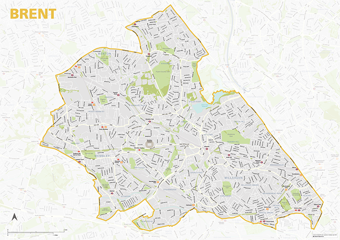 Brent borough map (preview)