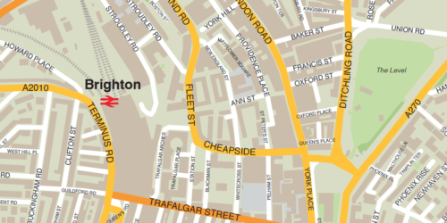 Brighton station map zoom