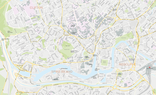 Bristol City Centre Map preview