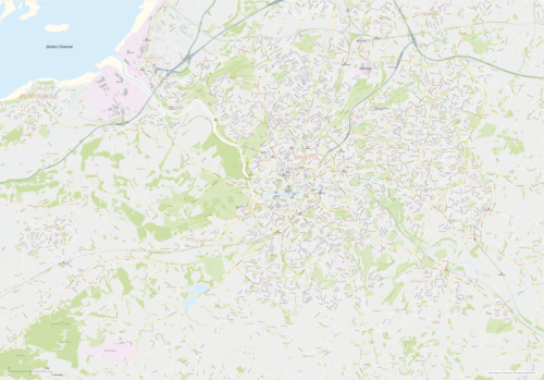 Bristol and Environs map preview 1