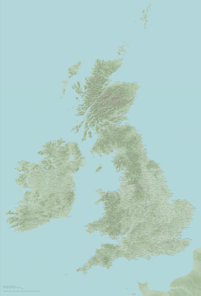 Britain and Ireland physical preview