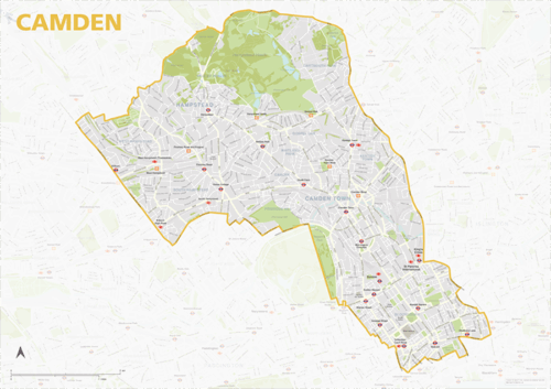 Camden borough map (preview image)