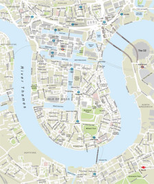Canary Wharf map