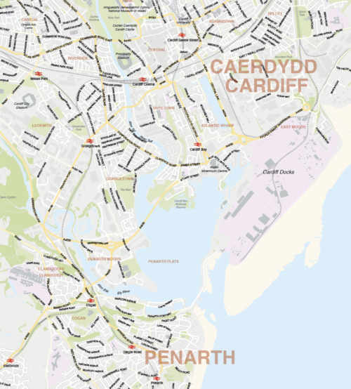 Cardiff maps preview