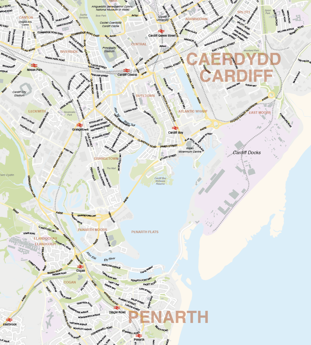 Tourist Map Of Cardiff