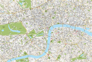 Detailed map of Central London