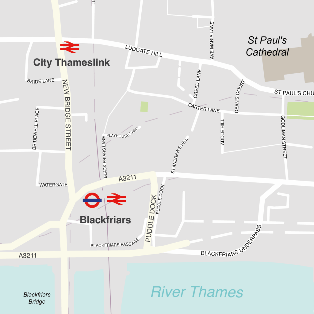 City of London map (detail)