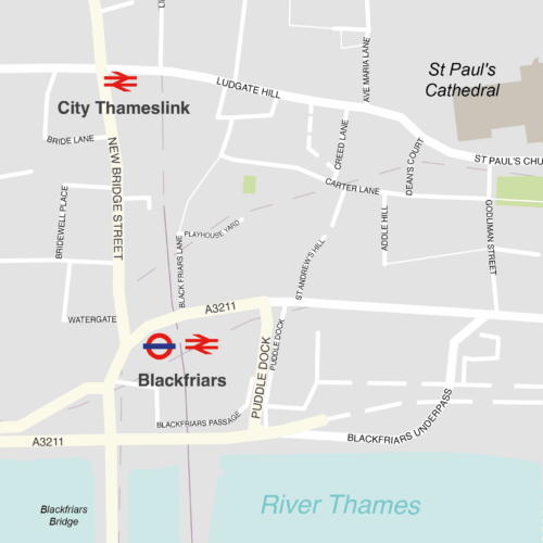 City of London map (detail)