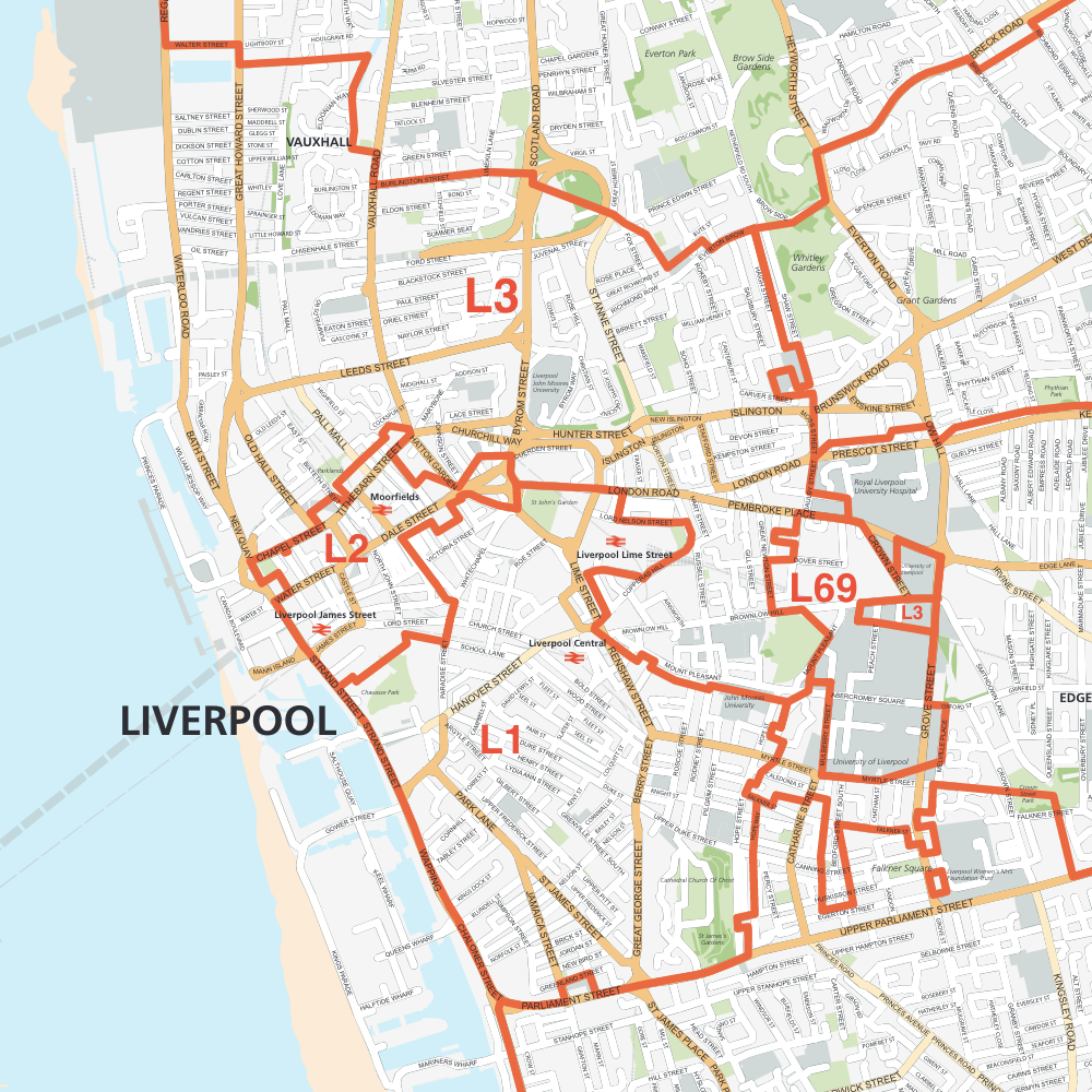 Liverpool postcodes