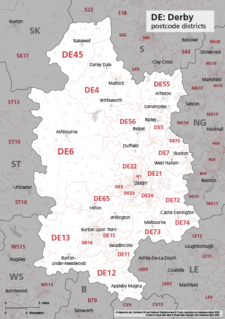 DE postcode districts map preview