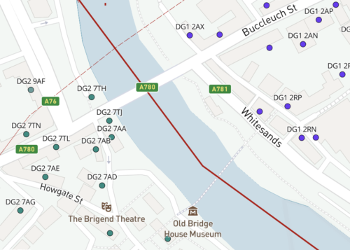 DG dynamic postcodes detail