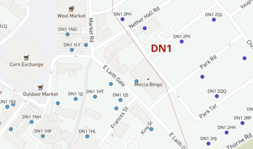 DN dynamic postcodes detail