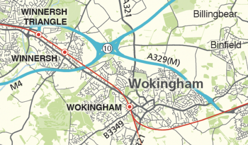 Detail from Berkshire county map