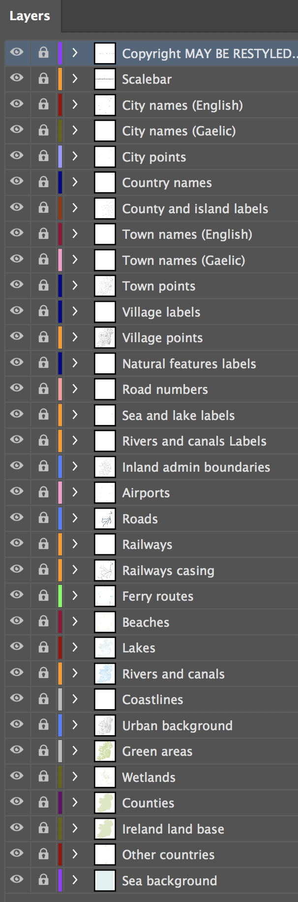 Vector layers
