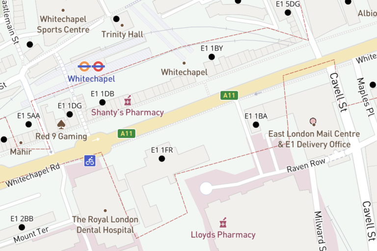 Map Of E Postcode Districts East London Maproom