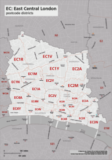 EC postcode districts map preview