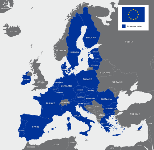 EU Map After Brexit - Maproom