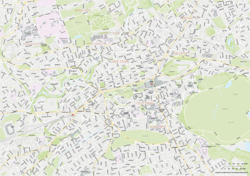 Edinburgh City Centre Map v1 full area preview