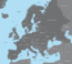 Europe map with detailed coastlines preview preview