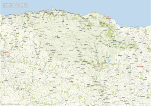 Exmoor National Park map