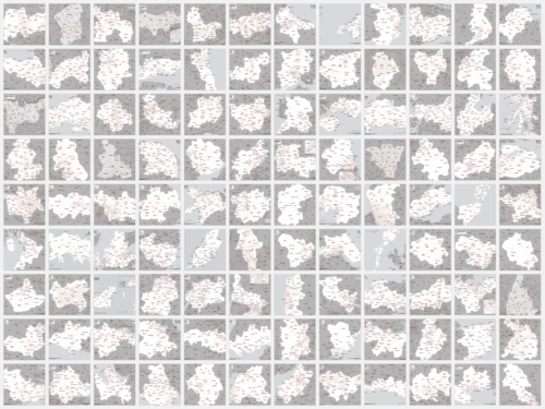 Full set postcode maps for easy printing