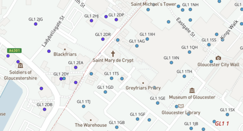 GL dynamic postcodes detail