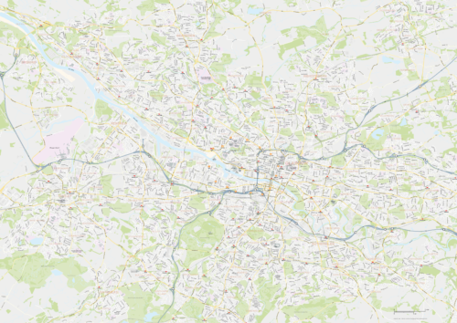 Glasgow environs map - low res preview