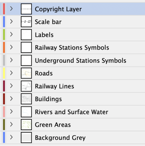 Glasgow map layers