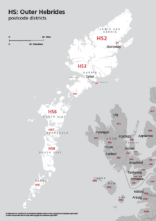 HS postcode districts map preview