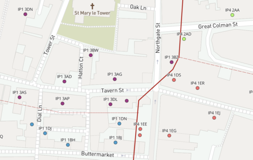 IP dynamic postcodes detail