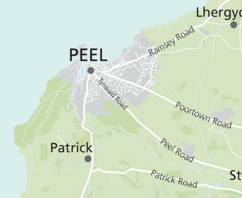 Isle of Man map detail