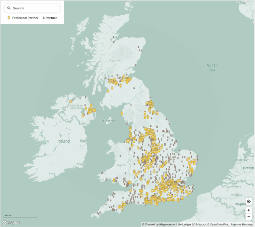 Find a Funeral Director map preview