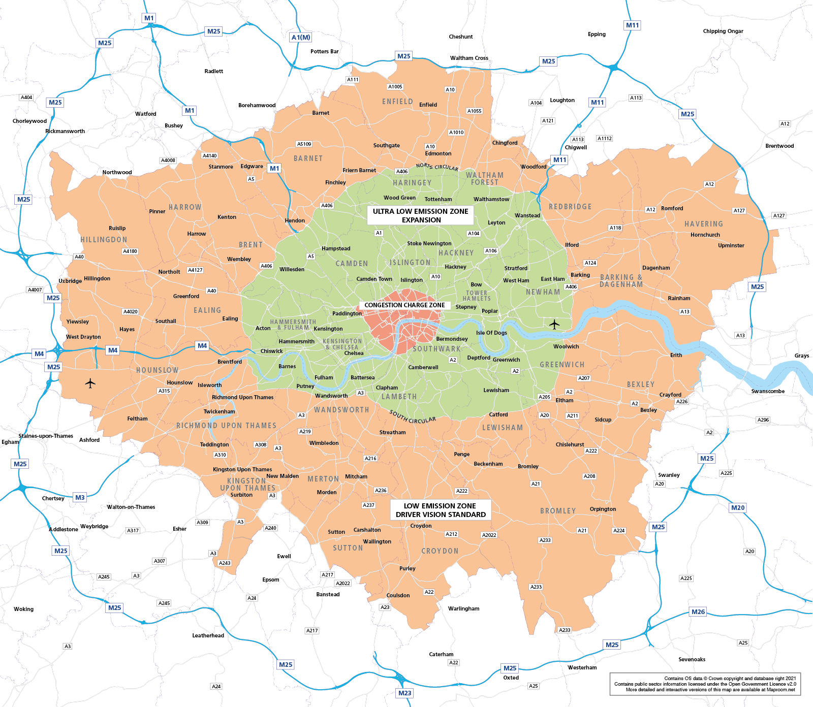 maps-of-london-low-emission-zone-lez-driver-vision-standard-dvs