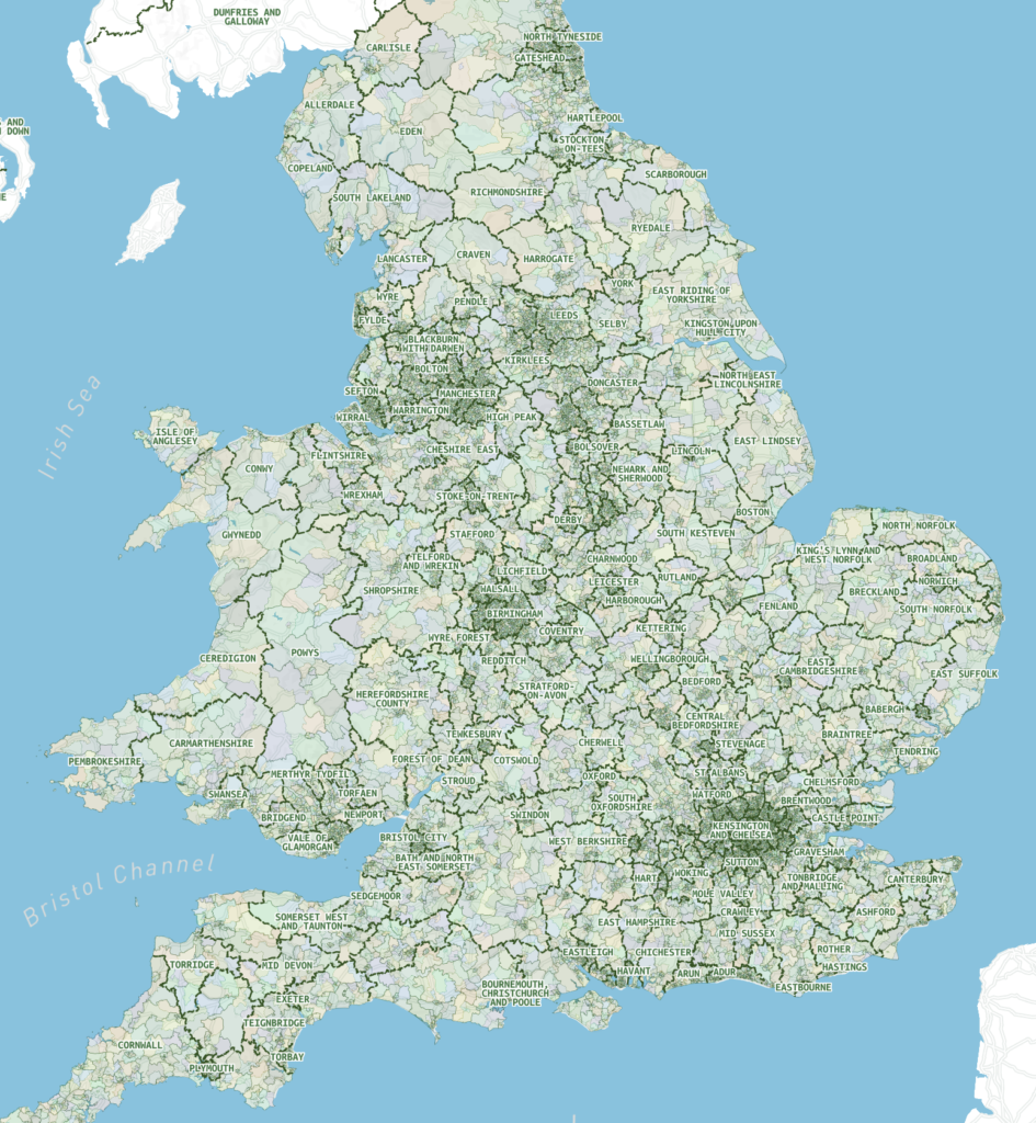 Lower Layer Super Ouput Areas map preview – Maproom