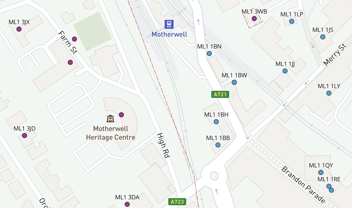 ML dynamic postcodes detail