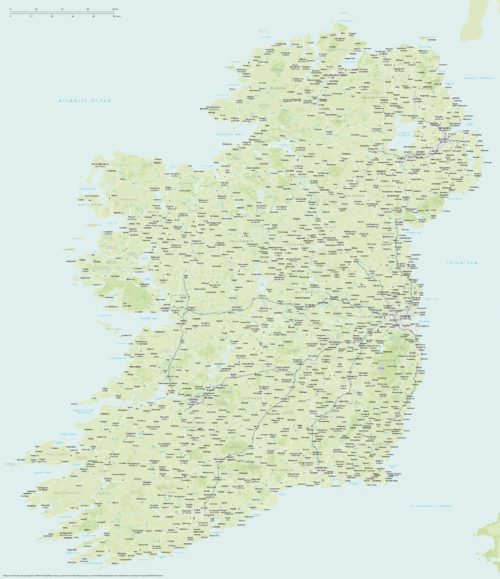 Detailed map of Ireland v1
