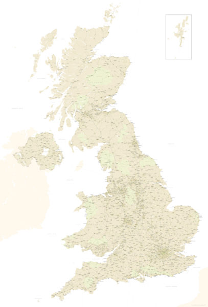 Maproom UK detailed map preview