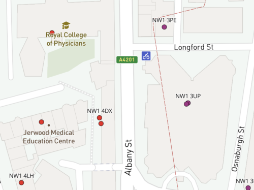 NW dynamic postcodes detail