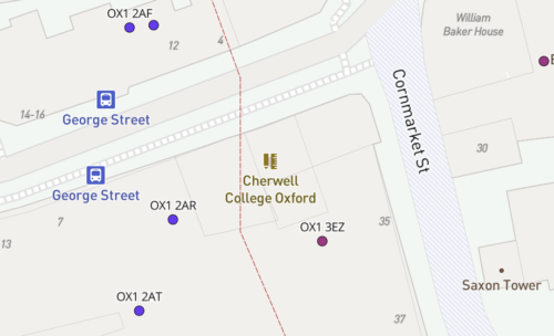 OX dynamic postcodes detail