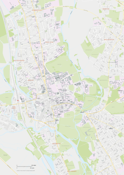 Oxford City Centre Map - low res preview