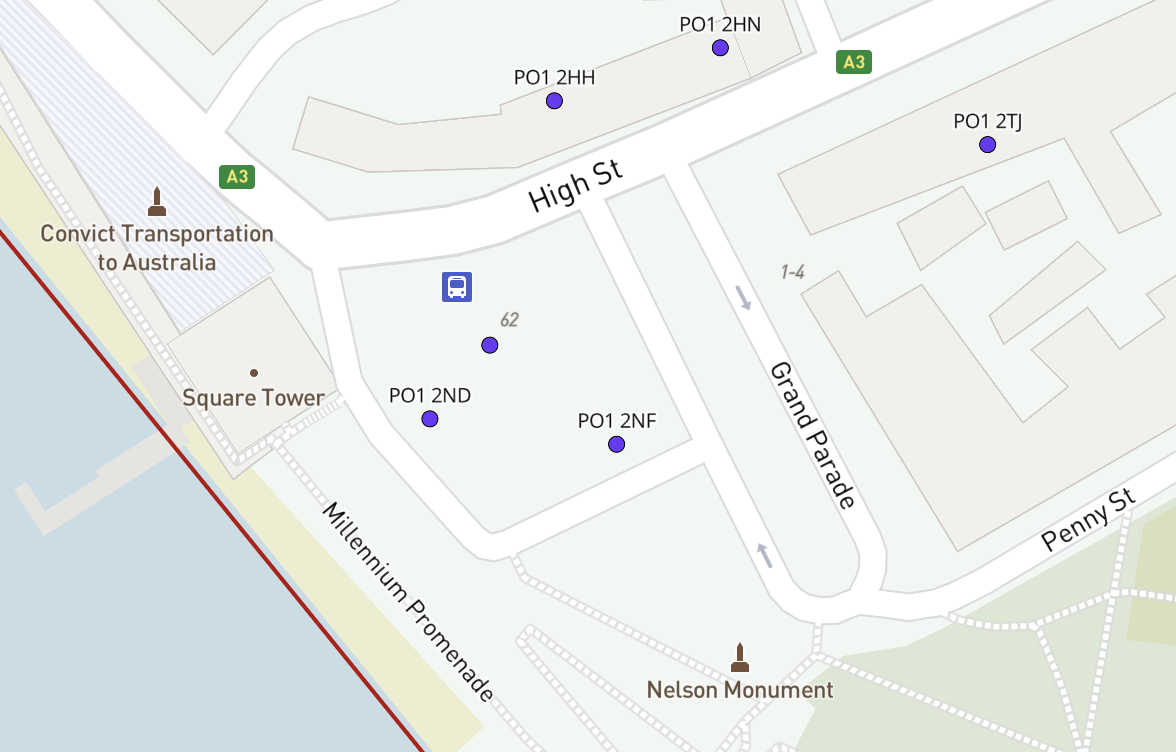 PO dynamic postcodes detail