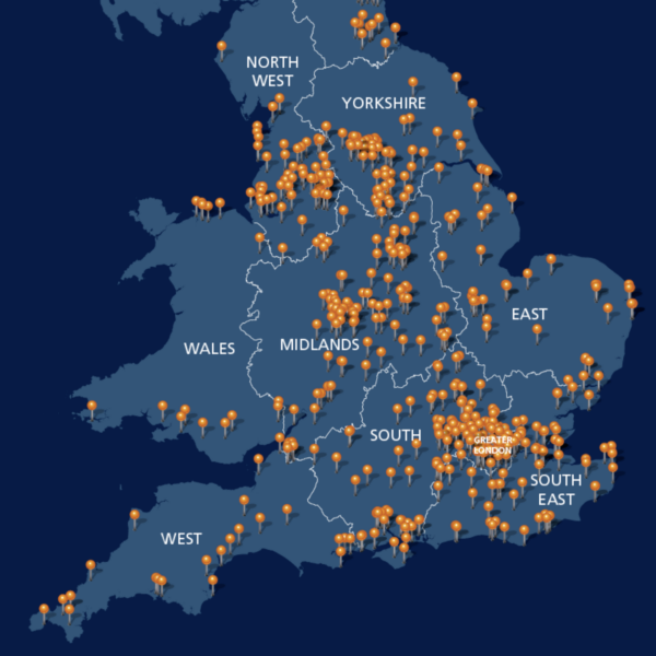 Dynamic Postcode Changes Postcodes-plotted-as-pins – Maproom
