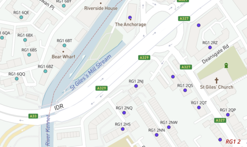 RG dynamic postcodes detail